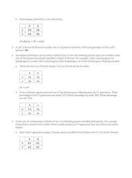 Genetics is the study of heredity and variation in organisms. Answer Key Punnett Squares Worksheet Punnett Squares Answer Key C Draw A Punnett Square And Pdf Document