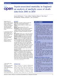 Cie 10 n10 pielonefritis aguda n30.0 cistitis aguda su espectro comprende desde una cistitis complicada hasta una urosepsis con choque séptico. Pdf Sepsis Associated Mortality In England An Analysis Of Multiple Cause Of Death Data From 2001 To 2010