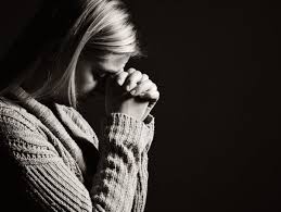 Download in under 30 seconds. Sad Woman Praying Pious Ask Stock Photo 96522754