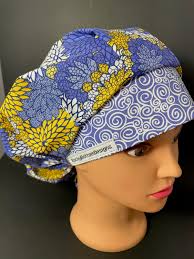 Violet and Yellow Surgical Cap OR Surgeon Hat RDH Dental Nurse Techs Vet  Chemo Medical Scrub Hat CST Rockybottomdesigns Violet Swirls