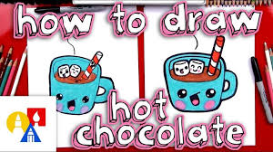 How To Draw Cartoon Hot Chocolate Youtube Hot Chocolate Drawing Art For Kids Hub Hot Chocolate Art