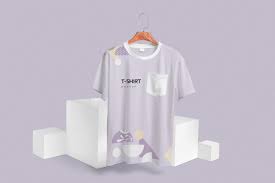 Crew Neck Pocket T Shirt Mockups In 2020 Shirt Mockup Pocket Tshirt Tshirt Mockup