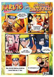 Arte Convite Digital Naruto Gibi Envio Por Email 