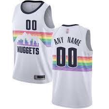 cheap mens nike denver nuggets swingman white nba jersey