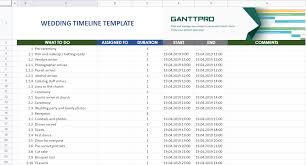 Wedding Timeline Template Excel Template Free Download