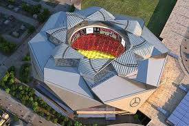 Mercedes Benz Stadium Unveiled As Atlanta Falcons Next Home Stadium Design Atlanta Falcons Stadium Stadium Architecture