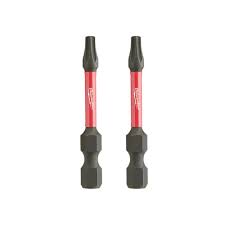 Milwaukee T20 Torx 2 In High Speed Steel Shockwave Power Bit 2 Piece