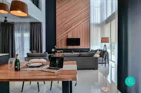 6 Gorgeous Landed Homes In Malaysia High Ceiling Living Room Home Loft Design