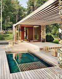 Tour A Contemporary Connecticut Poolhouse Pool Houses Modern Pools Small Pool Design