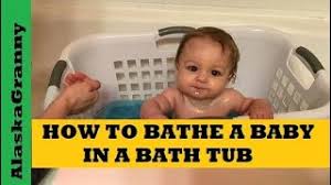 How to remove a shower stall in a bathroom remodel. How To Bathe A Baby In A Bath Tub Youtube