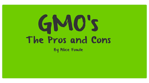 Gmos The Pros And Cons By Alice Fowle On Prezi