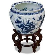 Free shipping on many items | browse your favorite brands. 14in Blue And White Lotus Planter China Furniture Online