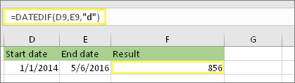 Calculul DiferenÈ›ei Dintre DouÄƒ Date Calendaristice Excel