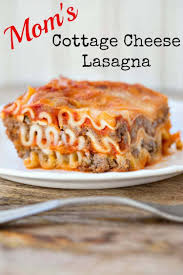This Cottage Cheese Lasagna Is Such An Easy Lasagna Recipe It S The Same One My Mothe Cottage Cheese Lasagna Recipe Cottage Cheese Recipes Easy Lasagna Recipe