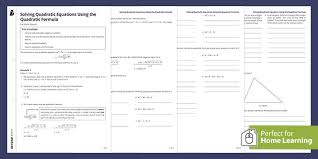 Or click the show answers button at the bottom of the page to see all the answers at once. Solving Quadratic Equations Using The Quadratic Formula