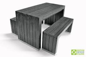 Complementing your space, our range has just what you need! Harrogate Space Saver Garden Table And Bench Set British Recycled Plastic