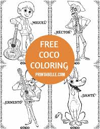 Jpg use the download button to find out the full image of coco coloring sheets download, and download it for your computer. Coco Coloring Pages Printabelle
