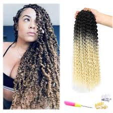 Chic black and brown passion twists. 613 Passion Twist Hair Ombre Crochet Passion Twist Braiding Hair 18inch 6packs Water Wave Crochet Braids For Long Passion Twist Black Blonde Buy Online In India At Desertcart In Productid 146432801
