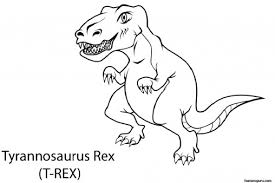 Jurassic park t rex coloring page free printable pages magnificent. Printable Dinosaur Tyrannosaurus Rex Coloring In Pages Free Kids Coloring Pages Printable