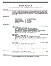 Best Legal Assistant Resume Example Livecareer
