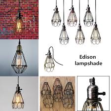 Get affordable lamp shades today. Buy Retro Vintage Industrial Lamp Covers Pendant Trouble Light Bulb Guard Wire Cage Ceiling Fitting Hanging Bars Cafe Lamp Shade At Affordable Prices Free Shipping Real Reviews With Photos Joom
