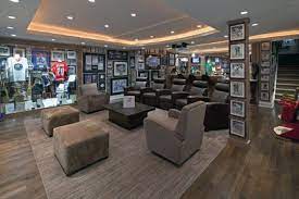 Here's a huge basement man cave with a bowling alley. 60 Basement Man Cave Design Ideas For Men Manly Home Interiors