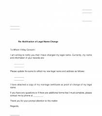 A cover letter serves as a formal introduction to your resume, and allows you to expand on various aspects of your work history. Notification Of Name Change Letter Sample Template