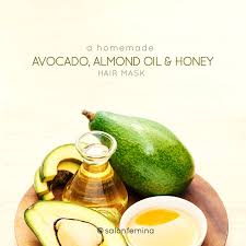 1 tablespoon of avocado oil; Salon Femina A Homemade Avocado Almond Oil Honey Hair Facebook