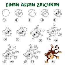 Einfach Zeichnen Mit Den Malvorlagen Von Jolly Male Einfach Nach Einfach Zeichnen Affen Zeichnen Zeichnen