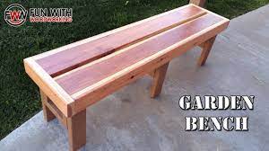 Because of the length, the side rails are 1 x 6 to. Project How To Build A Quick And Easy Garden Bench Out Of Redwood 2x6 S And 2x4 S Youtube
