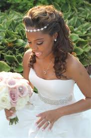 A matching bold hairpiece with a touch of lace to soften edges perfectly balances the afro haircut for wedding hairstyle. 20 Wedding Updo Hairstyles For Black Brides Trubridal Wedding Blog
