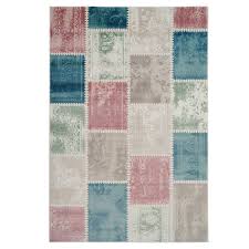 Der rechteckige teppich aus baumwolle strahlt mit seinem klassischen, blauen farbton gemütlichkeit und wärme aus. Teppich Flachflor Mit Geometrischen Muster Meliert Fur Wohnzimmer Schlafzimmer Pastellfarben Multi Blau Rosa Mint Creme Beige Myshop24