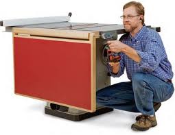 Build A Folding Outfeed Table To Mount On Your Table Saw Stand Table Saw Accessories Table Saw Diy Table Saw