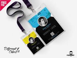 Corporate Identity Card Template Psd Bundle Identity Card Design Name Tag Design Business Card Design Creative