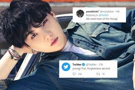 Kpop bts yoongi mini flag speak . Twitter Revealed They Re A Min Yoongi Stan In A Smooth Like Butter Reply