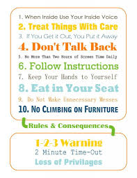 House Rules For Preschoolers Great Printable But Mine
