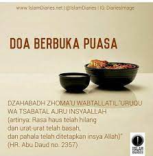 Doa Buka Puasa Yang Benar Dzahaba