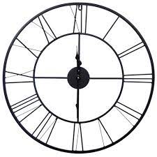 Browse a wide selection of wall clocks for sale on houzz, including large wall clocks, decorative kitchen clocks and digital wall clock ideas. 24 Metal Cutout Roman Numeral Wall Clock Black Gallery Solutions Target