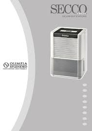 We show only the top 10 products per product group at this page. Bedienungsanleitung Olimpia Splendid Seccotech 40 Seiten