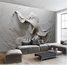 Papel De Parede 3d Papel De Parede Cinza Arte Em Mural Murais De Parede Adesivos de parede no único site com simulador quartos, infantil, borboletas, super fácil de aplicar. pinterest
