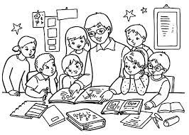 Gambar kartun guru perempuan sedang mengajar, gambar guru mengajar kartun, gambar guru mengajar dikelas, gambar guru mengajar kartun hitam putih, gambar profesi guru kartun. Menakjubkan 19 Gambar Guru Dan Murid Kartun Hitam Putih Gani Gambar