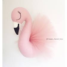Flamingo Wall Hanging Wall Mount Toy Animal Head Flamingo Etsy Animal Heads Flamingo Flamingo Toy