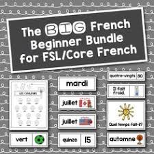 The Big French Beginner Bundle For Fsl Core French Canada Us Edition Learning French For Kids Learn French French For Beginners