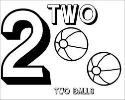 Number 2 coloring pages free. 2 Balls Coloring Page Coloringbay