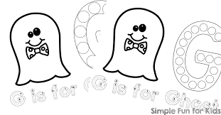 Design & décor one of the easiest ways to make an impact at home is with color. G Is For Ghost Dot Marker Coloring Pages Printable Simple Fun For Kids