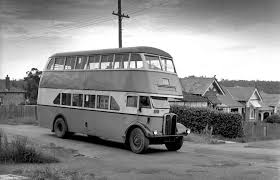 A Sydney Double Decker Bus In Service At Ryde Nsw Ca 1955 Max Dupain Photo V E Double Decker Bus Bus Photo