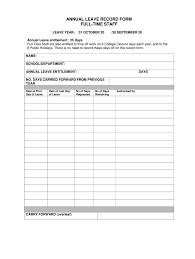 If you're a new employee hired for a position that's eligible for annual leave, you may enroll in the annual leave program when you're hired. Annual Leave Record Form Fill Online Printable Fillable Blank Pdffiller