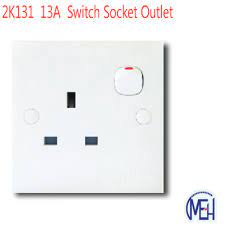 All internal parts are made from high quality copper for best conductance. 2k131 13a Switch Socket Outlet