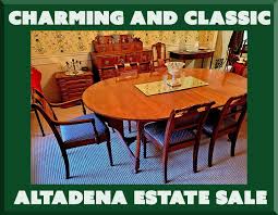 Huge dining room furniture & accessories sale now on. Altadena Estate Sale Charm Elegance And Heirlooms Vander Molen Estate Sales