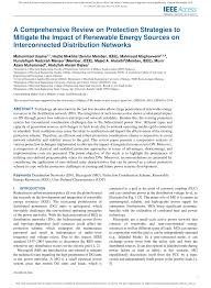 Malaysia is all known to us today as one of the most prime developing countries among all asian countries around the world. Pdf A Comprehensive Review On Protection Strategies To Mitigate The Impact Of Renewable Energy Sources On Interconnected Distribution Networks